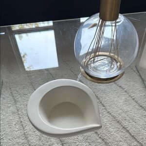 Vintage Modern White Ceramic Bowl